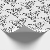 Elegant Wir wünschen Ihnen ein frohes Weihnachtsan Geschenkpapier (Ecke)