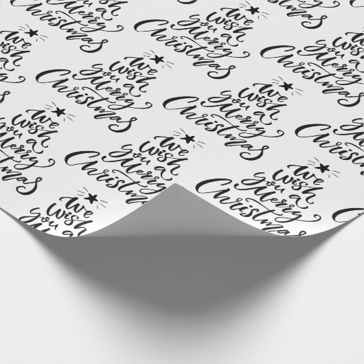 Elegant Wir wünschen Ihnen ein frohes Weihnachtsan Geschenkpapier (Ecke)