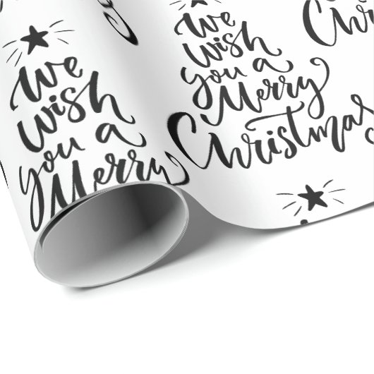 Elegant Wir wünschen Ihnen ein frohes Weihnachtsan Geschenkpapier (Rolleneckpunkt)