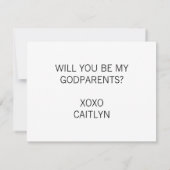 Elegant wirst du mein Vorschlag der Eltern sein Einladung (Rückseite)