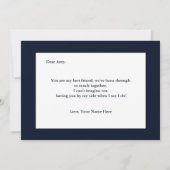 Elegant wirst du meine Bridesmate Bridesmaid Card  Einladung (Rückseite)