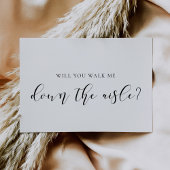 Elegant Wirst du mich durch den Gang-Vorschlag füh Einladung