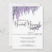 Elegant Wisteria tree Wedding Bridesmaids Brunch Einladung (Vorderseite)