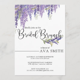 Elegant Wisteria tree Wedding Bridesmaids Brunch Einladung