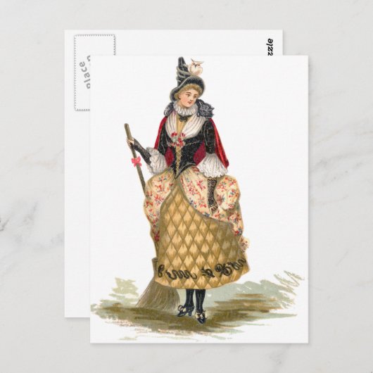 Elegant Witch Postkarte (Vorne/Hinten)