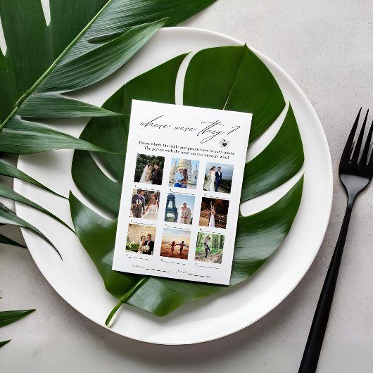 Elegant, wo sie Foto spielen Einladung