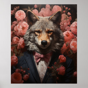Elegant Wolf Poster