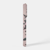 Elegant Wolf und Rose iPhone 15 Pro Fall Hülle (Rechte Seite)