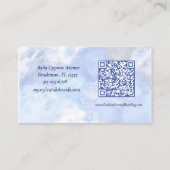 Elegant Woman Braid Hair Stylist Visitenkarte (Rückseite)