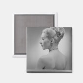 Elegant Woman Magnet (Vorderseite/Rückseite)