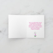 Elegant Women's Golf Party Cart 33. Geburtstag Karte (Innenseite)