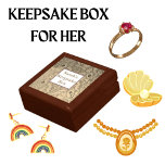 Elegant Wood Name Keepake Erinnerungskiste<br><div class="desc">Für alle Ihre besonderen Erinnerungen und Schmuck. Macht ihr ein großartiges Geschenk.</div>