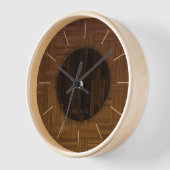 Elegant Wood Wall Clock Uhr (Winkel)