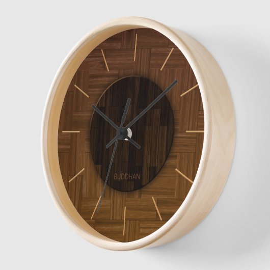 Elegant Wood Wall Clock Uhr (Winkel)