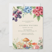 Elegant Woodland | Botanisches Brautparty Einladung (Vorderseite)
