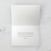 Elegant Woodland | Forest Wedding Dankeskarte (Innenseite)