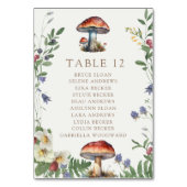 Elegant Woodland | Forest Wedding Tischnummer (Rückseite)