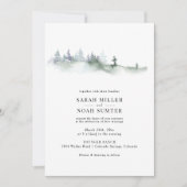 Elegant Woodland Rustic Green Wedding (Vorderseite)