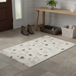 Elegant Woodland Winterberry Pattern Fußmatte