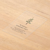 Elegant Wreath Christmas Party  Acrylic Invitation Acryleinladungen (Ablage )