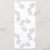 Elegant Wreath Floral Sketched Minimal Wedding Pro Programm (Rückseite)