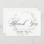 Elegant Wreath Greenerenerity Wedding Danke (Vorne/Hinten)