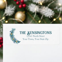 Elegant Wreath Swag Rücksendeadresse