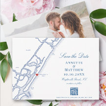 Elegant Wrightsville Beach QR Code Wedding