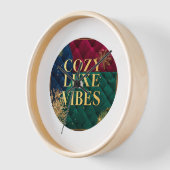 Elegant Wrist Watch with "Cozy Luxe Vibes" Design Uhr (Winkel)