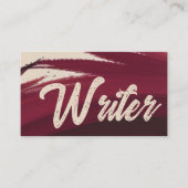 Elegant Writer Visitenkarte (Vorderseite)