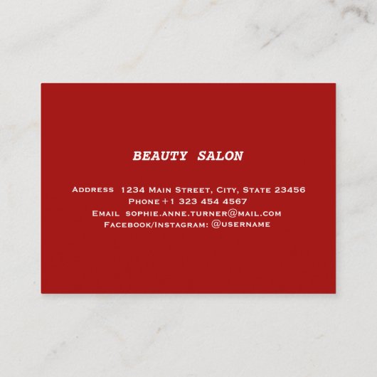 Elegant wünscht dir ein einfaches CHRISTMAS Monogr Visitenkarte (Rückseite)