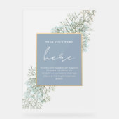 Elegant wünscht, Sie wären hier Acrylschild (Vorderseite)