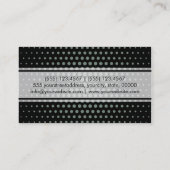 Elegant Xanadu Polka Dot Pattern Visitenkarte (Rückseite)
