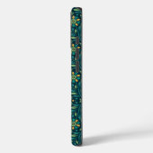 Elegant Yellow and Teal Floral Pattern Design Case-Mate iPhone Hülle (Rückseite / Links)