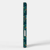 Elegant Yellow and Teal Floral Pattern Design Case-Mate iPhone Hülle (Rückseite / Rechts)