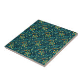Elegant Yellow and Teal Floral Pattern Design Fliese (Seite)
