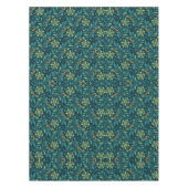 Elegant Yellow and Teal Floral Pattern Design Tischdecke (Vorderseite)