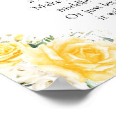 Elegant Yellow Baby Shower Poster (Ecke)