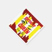 Elegant Yellow Birthday 18. | 21. | 40. | 50. Serviette (Ecke)