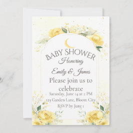 Elegant Yellow Daffodil Baby Shower Invitation Einladung