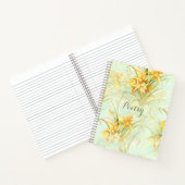 Elegant Yellow Daffodils Poesie Notizblock (Innenseite)