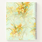 Elegant Yellow Daffodils Poesie Notizblock (Rückseite)