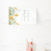 Elegant Yellow Floral Baby Shower Banner (InSitu)