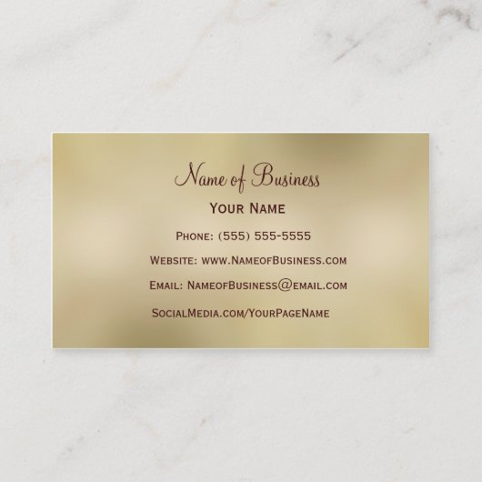 Elegant Yellow Floral Black-Mit Augen Susan Visitenkarte (Rückseite)