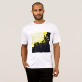 Elegant Yellow Floral Damask T-Shirt (Vorne ganz)