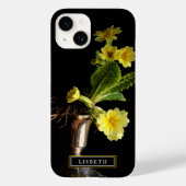 Elegant Yellow Floral iPhone Case (Rückseite)