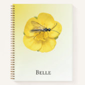 Elegant Yellow Floral Notebook Notizblock (Vorderseite)