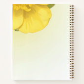 Elegant Yellow Floral Notebook Notizblock (Rückseite)