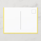 Elegant Yellow Flowers Botanical Postcard Postkarte (Rückseite)