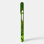 ELEGANT YELLOW GREEN DAMASK GEMSTONE MONOGRAMM Case-Mate iPhone HÜLLE (Rückseite / Links)